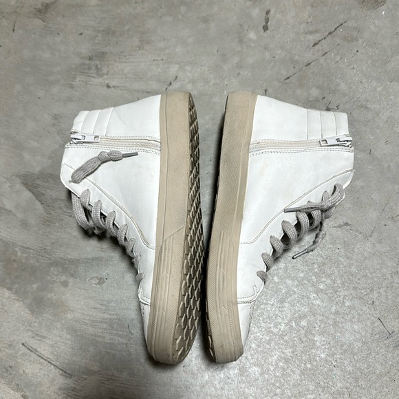 Riri Sneaker shu shop - Silver Distressed zips on side of shoe /Size 9 /Box 4-21 - Picture 6 of 9